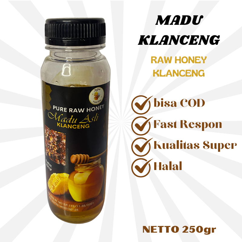 

Madu Klanceng Lebah Trigona Pure Minuman Herbal Rasa Asam Bagus Untuk Kesehatan KAFFAH MADU SHOP 250gr