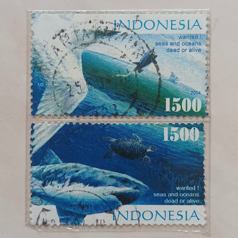 

(AC) Perangko Indonesia 2004 Peduli Lingkungan Set Lengkap 2 pcs Used