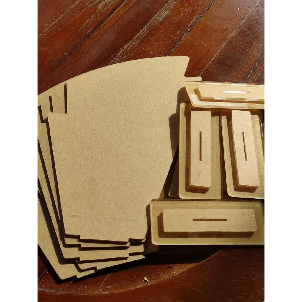 Bahan Plakat Akrilik Polos/Bahan Vandel Polos/Plakat Akrilik Polos Lengkap dg Kaki dobel