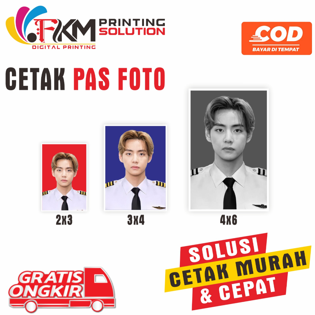CETAK PAS FOTO | LAMARAN KERJA | SEKOLAH