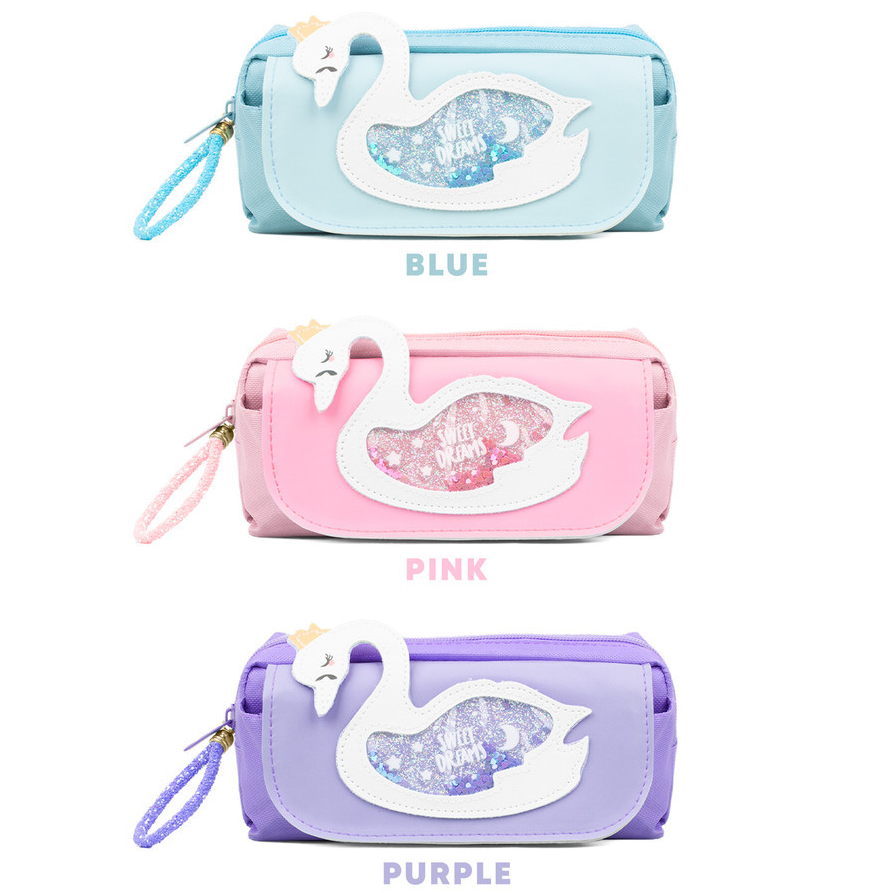 

DEOBAGS DEOBAGS PENSIL CASE GLITTER LUCU / PENSIL CASE 3 LAPIS KAPASITAS BESAR / POUCH ANAK / POUCH MAKEUP DCW 00108