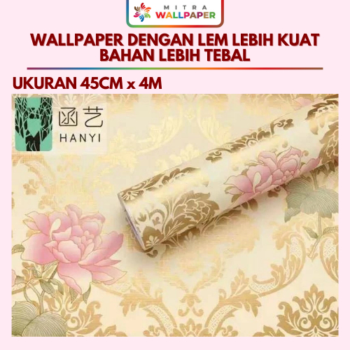 Wallpaper Dinding Batik Gold Bunga Wallpaper Dinding Motif Batik Wallpaper Kamar Tidur Motif Batik