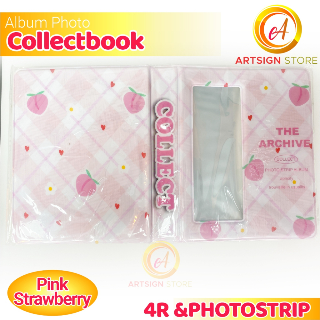Album Foto 4R & Photostrip Album Collectbook Photostrip Album 4R Photostrip  Colorful Kpop Storage A