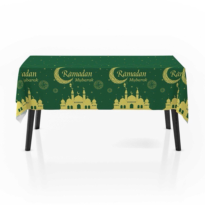 Sentosajaya_1 Taplak Meja Idul Fitri Ramadhan Lebaran Eid Meja Makan Dekorasi Table Runner Eid
