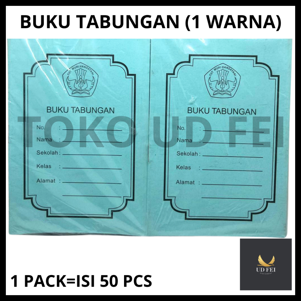 

(1 PACK = ISI 100 BUKU) BUKU TABUNGAN 1 WARNA/ BUKU TABUNGAN/ BUKU MENABUNG/ BUKU KHUSUS TABUNGAN/ BUKU TABUNGAN SD