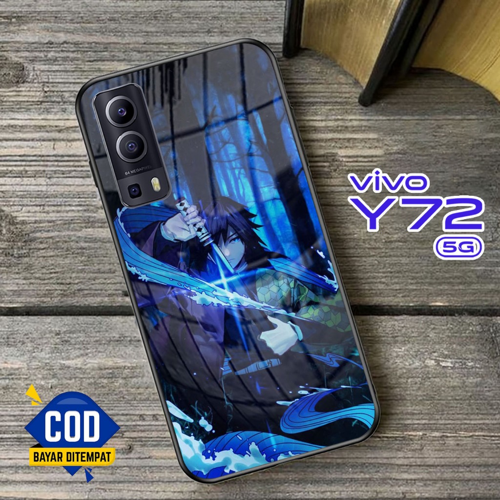 Softcase Kaca VIVO Y72 (5G) - Case Handphone VIVO Y72 (5G) [T90].