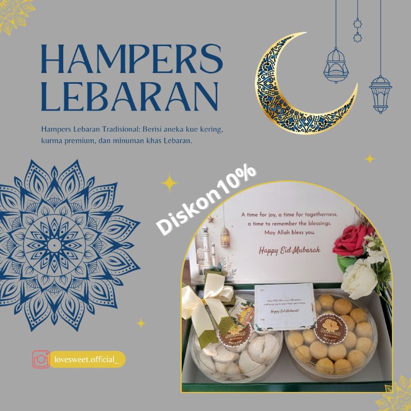 

Hampers eksklusif lebaran kue kering love sweet