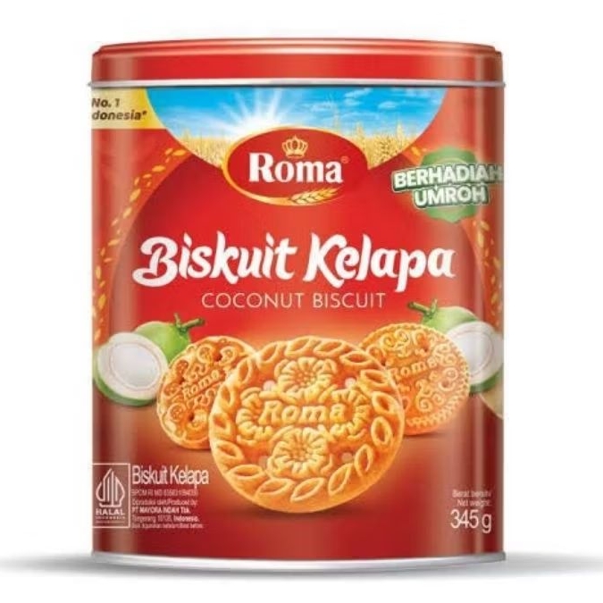 

ROMA Biskuit Kelapa Kaleng 345g