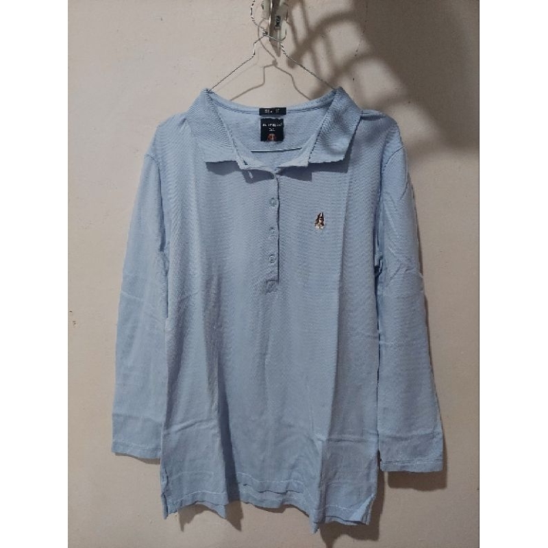Hush Puppies Polo Almyra Light Blue Slim Fit Size XL (Preloved)