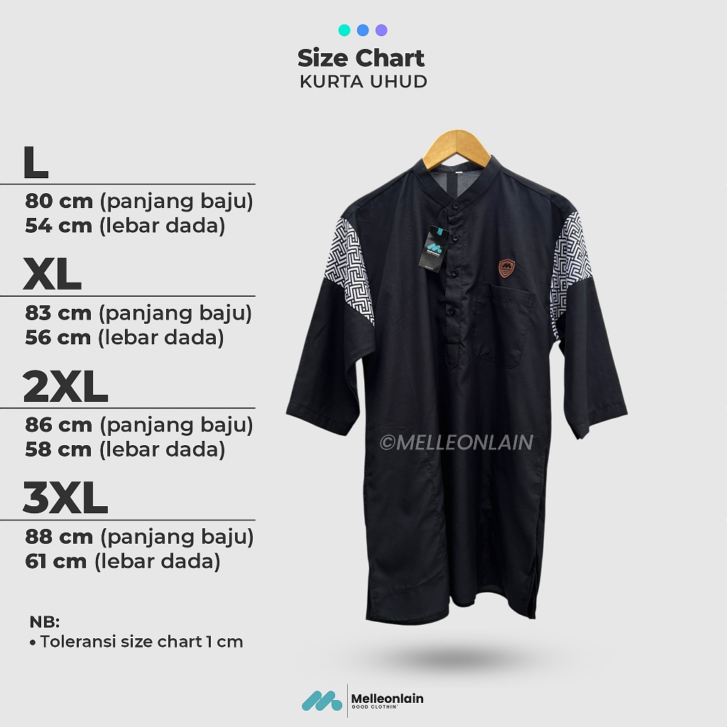 Sale CUCI GUDANG Kurta Uhud Lengan 3/4 Tiga Perempat Batik Panjang Baju Sepaha Koko Muslim