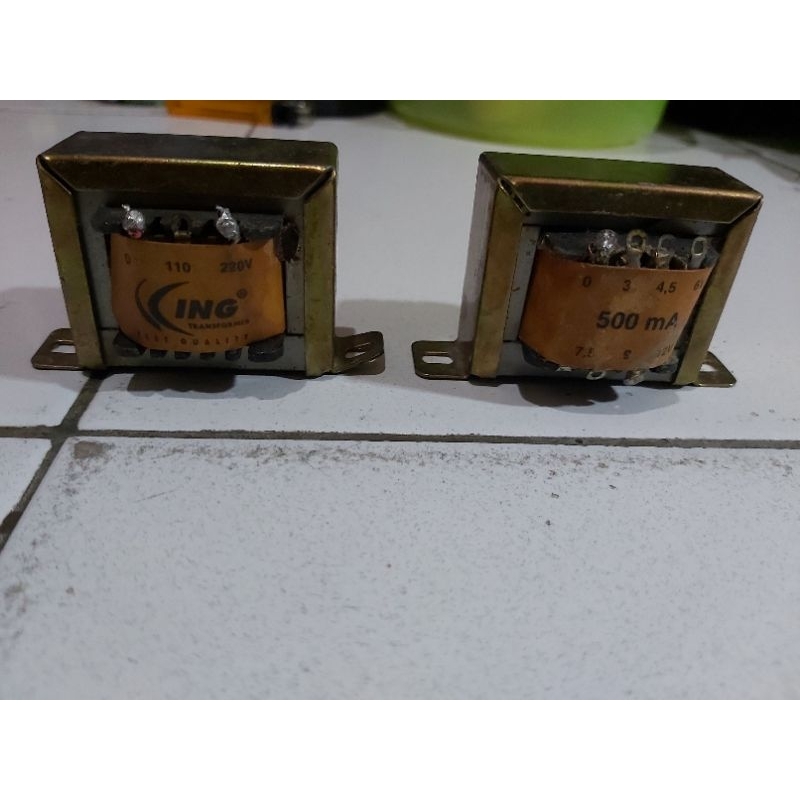 Trafo King 500 mA 0-12v Non CT bekas normal