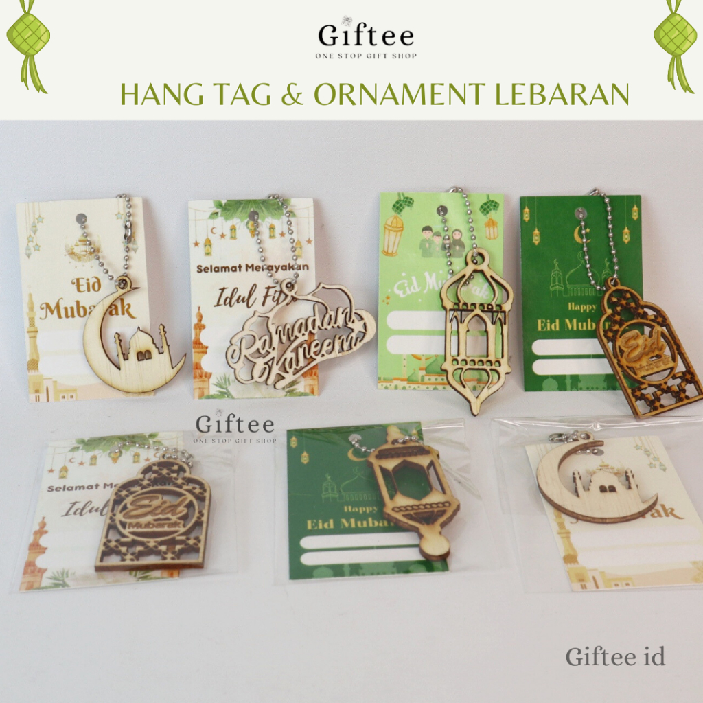 

HANG TAG LEBARAN ORNAMENT KAYU GANTUNGAN BOX HAMPERS HIASAN KOTAK KADO HAMPERS