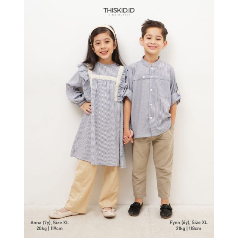 Ibos Kids - Baju Couple/Kembar Tunik Anak Perempuan dan Koko Anak Laki Laki 1-10 tahun