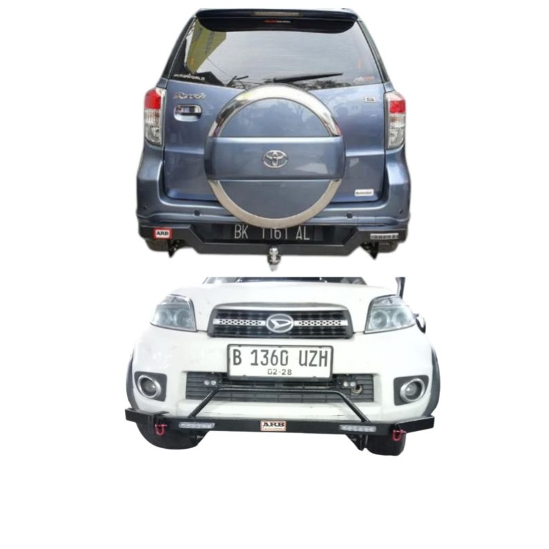 Paket Tanduk Depan+Towing ARB Belakang untuk Mobil Rush/Terios Old