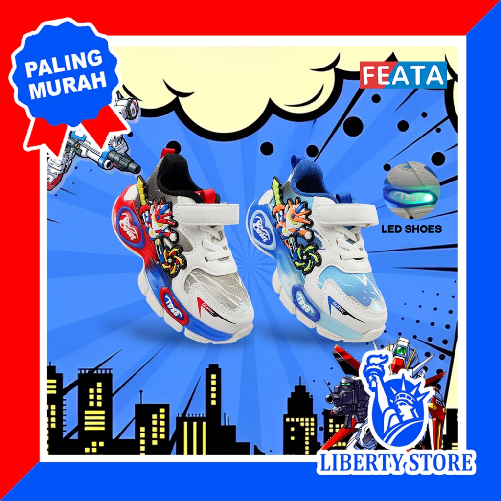 Sepatu Sneakers Anak Cowok Cewek Kekinian FEATA FLT116