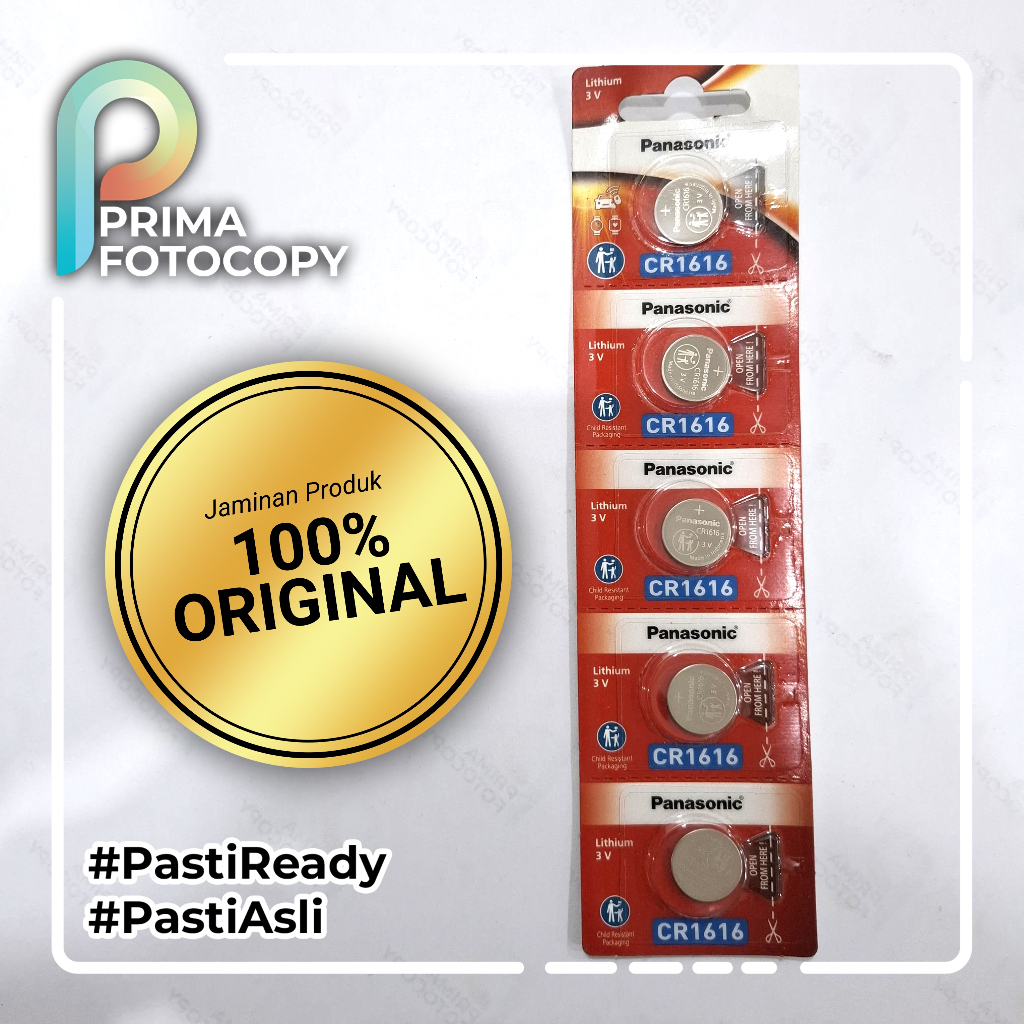 Baterai CR 1616 CR1616 Original Untuk Jam Tangan Kalkulator Remote Mobil Motor Termometer Timbangan 