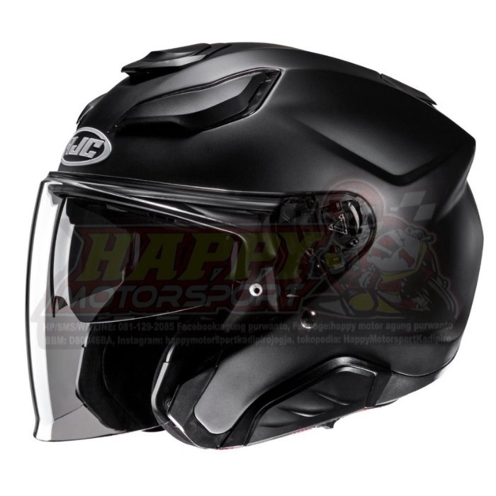 Helm HJC F31 Matt Black Half Face