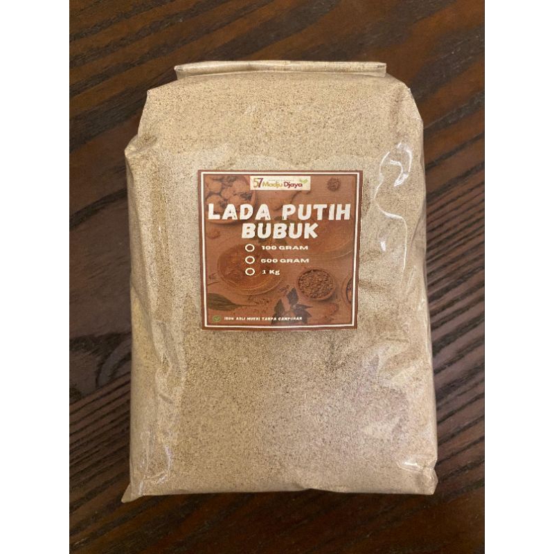Lada putih / merica putih bubuk 1 kg murni tanpa campuran