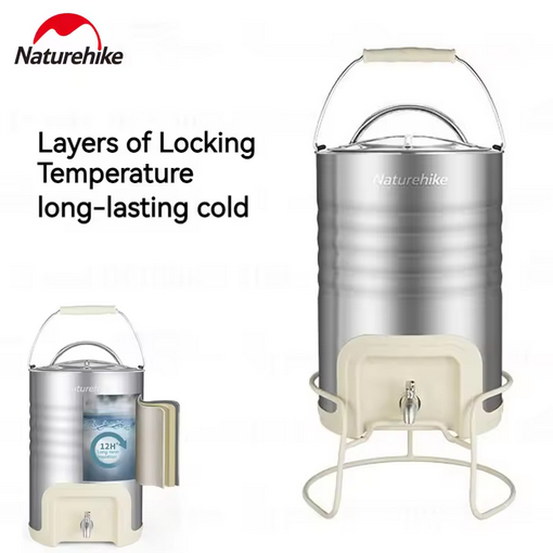 NATUREHIKE CNH22SN006 STAINLESS STEEL RETRO INSULATED BUCKET