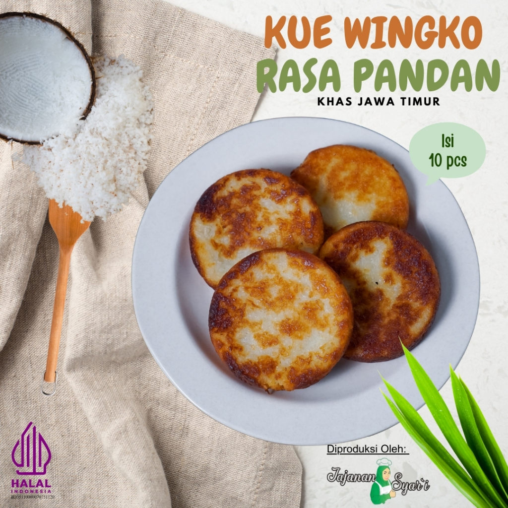 

Kue Wingko Khas Jawa Timur Isi 10 Pcs Kemasan Vacum Fresh Produksi Setiap Hari