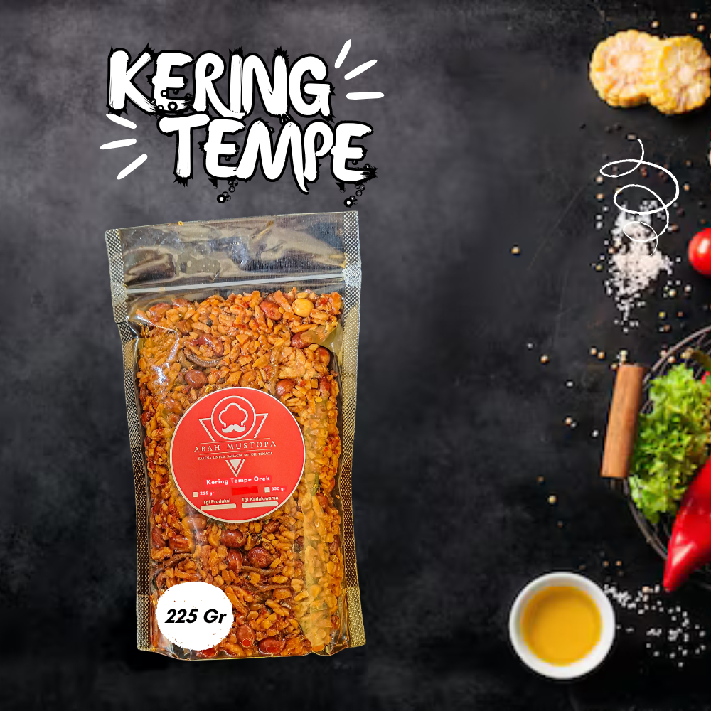 

Kering /Orek Tempe Kacang Teri (Camilan Tradisional) - 350 gram