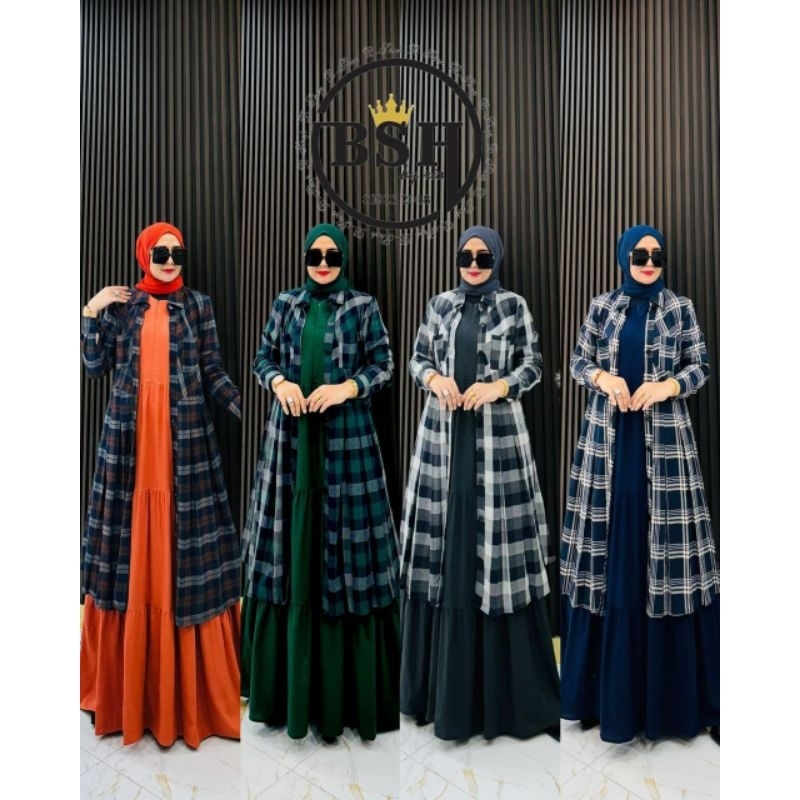 piramid dress new 2 in1