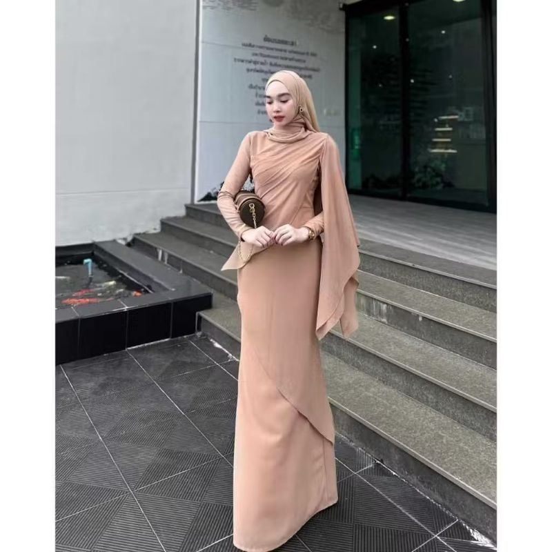ANYA - BISA COD NEW COLLECTION DRESS MERMAID BAHAN CERUTY BABYDOLL FULL FURING/GAMIS NGEPRES BODY MO