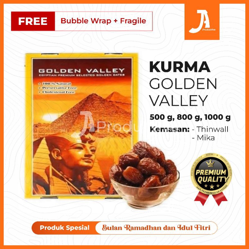 

KURMA MESIR MADU PREMIUM GOLDEN VALLEY 1KG | FREE PACKING BUBBLE WRAP + FRAGILE | KURMA MURAH, ENAK