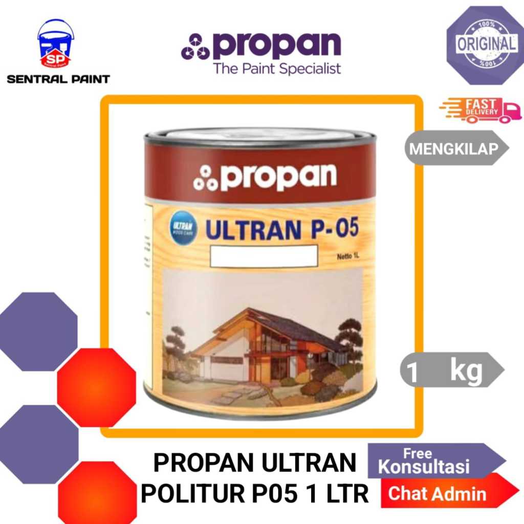 PROPAN ULTRAN P05 CAT PLITUR KAYU PELITUR POLITUR PERNIS KAYU VERNIS WARNA KAYU