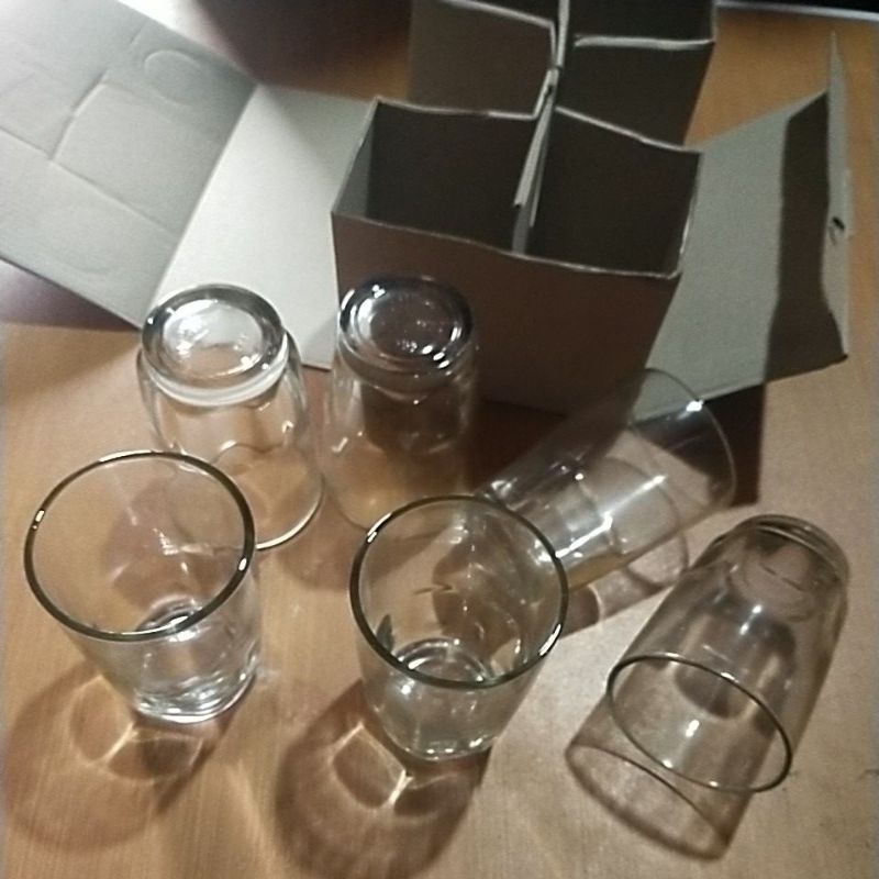 gelas kaca Ko / K09 gelas kopi polos