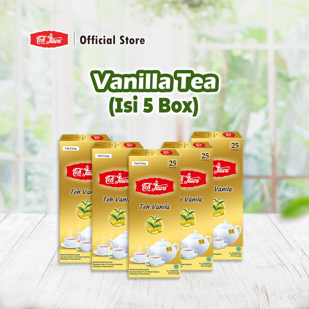 

Teh Jawa Vanila Tea Celup isi 25 per Pack (isi 5 Pcs)