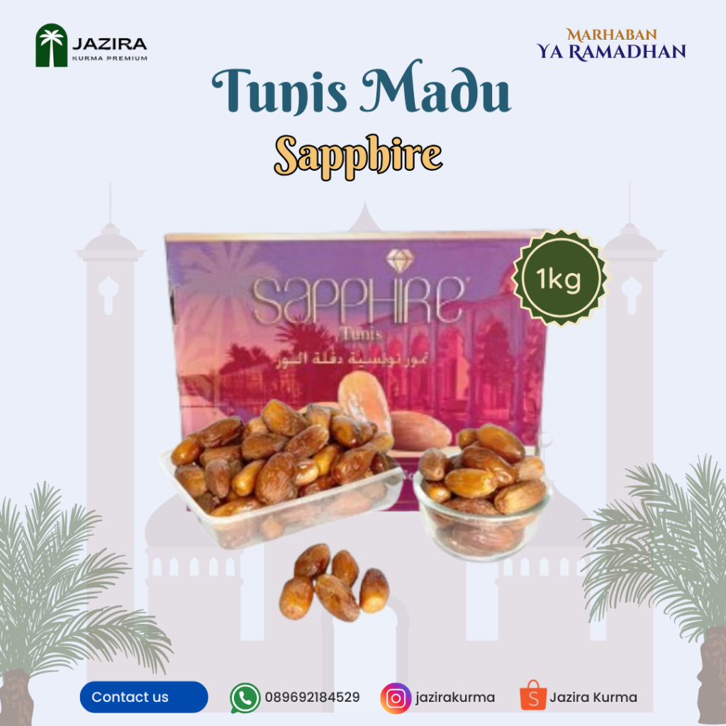 

Kurma Tunis Madu Sapphire / Palm Tunis 1 Kg