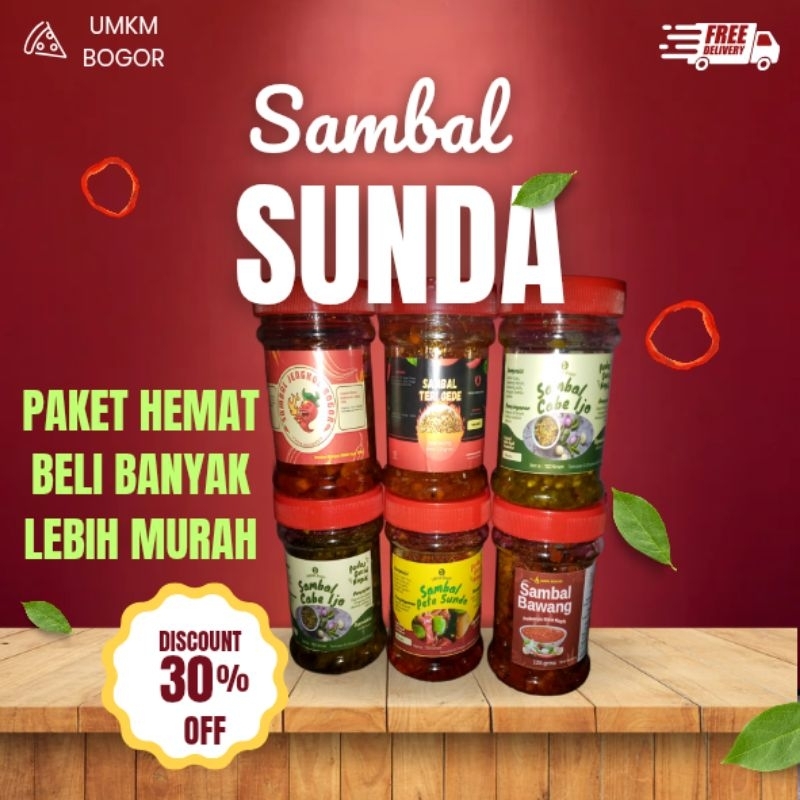 

Sambal Sunda Varian Jengkol Pete Bawang Teri Gede Teri Nasi Cabe Ijo Original Ebi Sambal UMKM Bogor