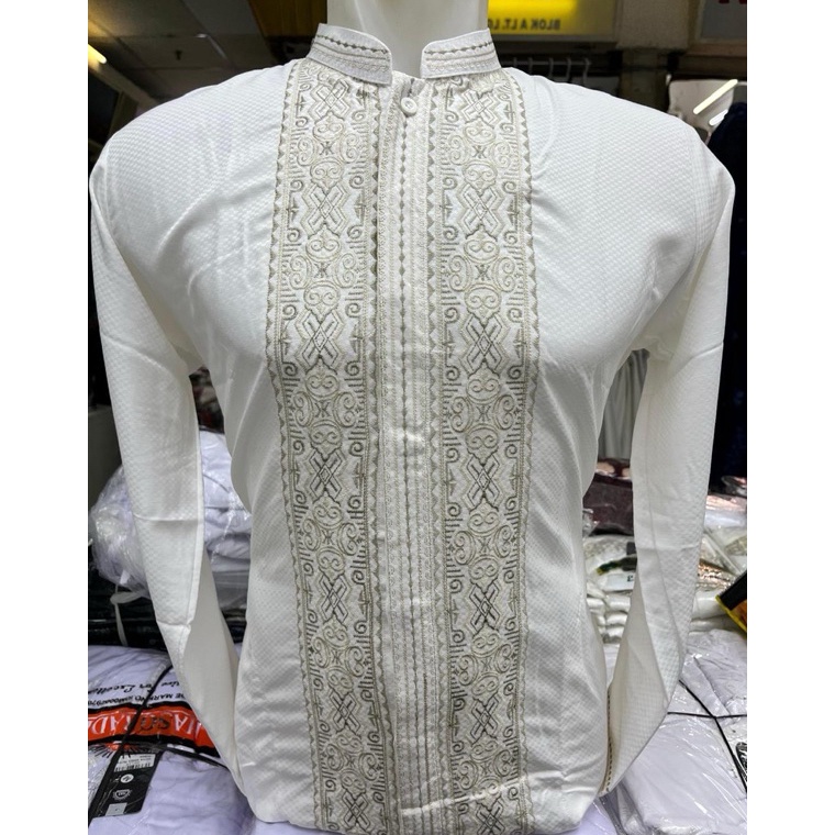 KODE Q36L BAJU KOKO SEMI SUTRA LENGAN PANJANG