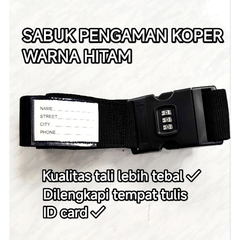 sabuk tali pengaman koper