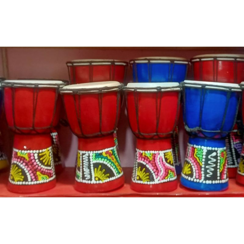 MURAH  Jimbe Mainan anak kecil Gendang Anak Murah Motif Asli Jimbe Anak Gendang Musik Tradisional Se