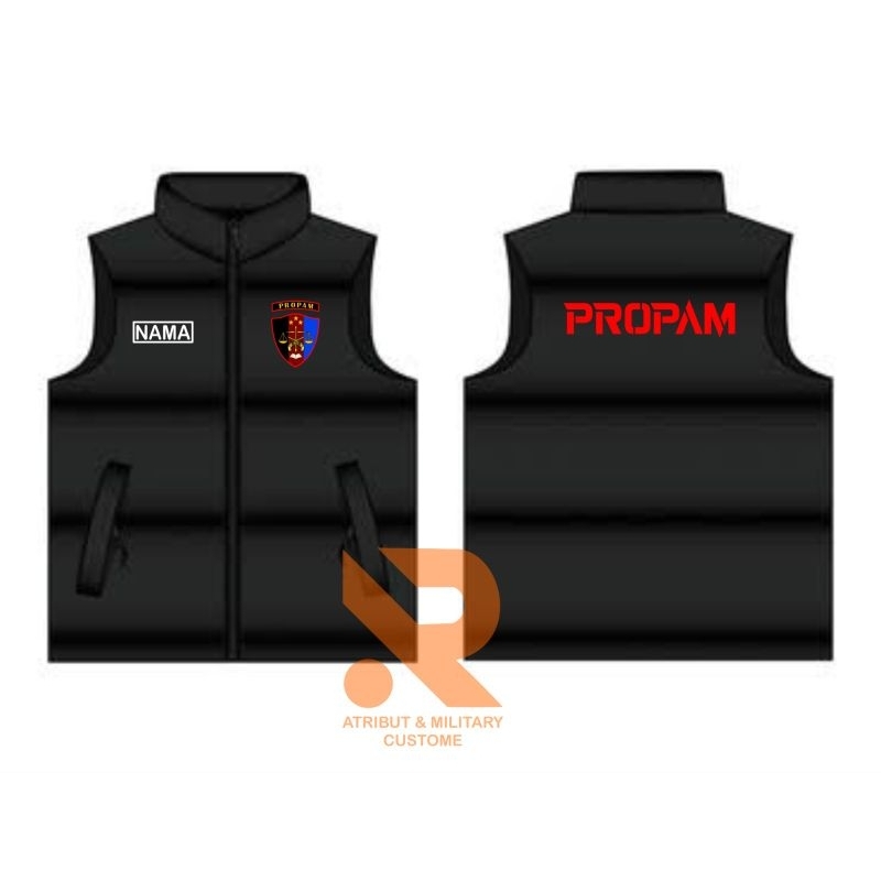 rompi propam//rompi gelembung//kastem bordir sesuai permintaan//rompi polisi//jaket//rompi
