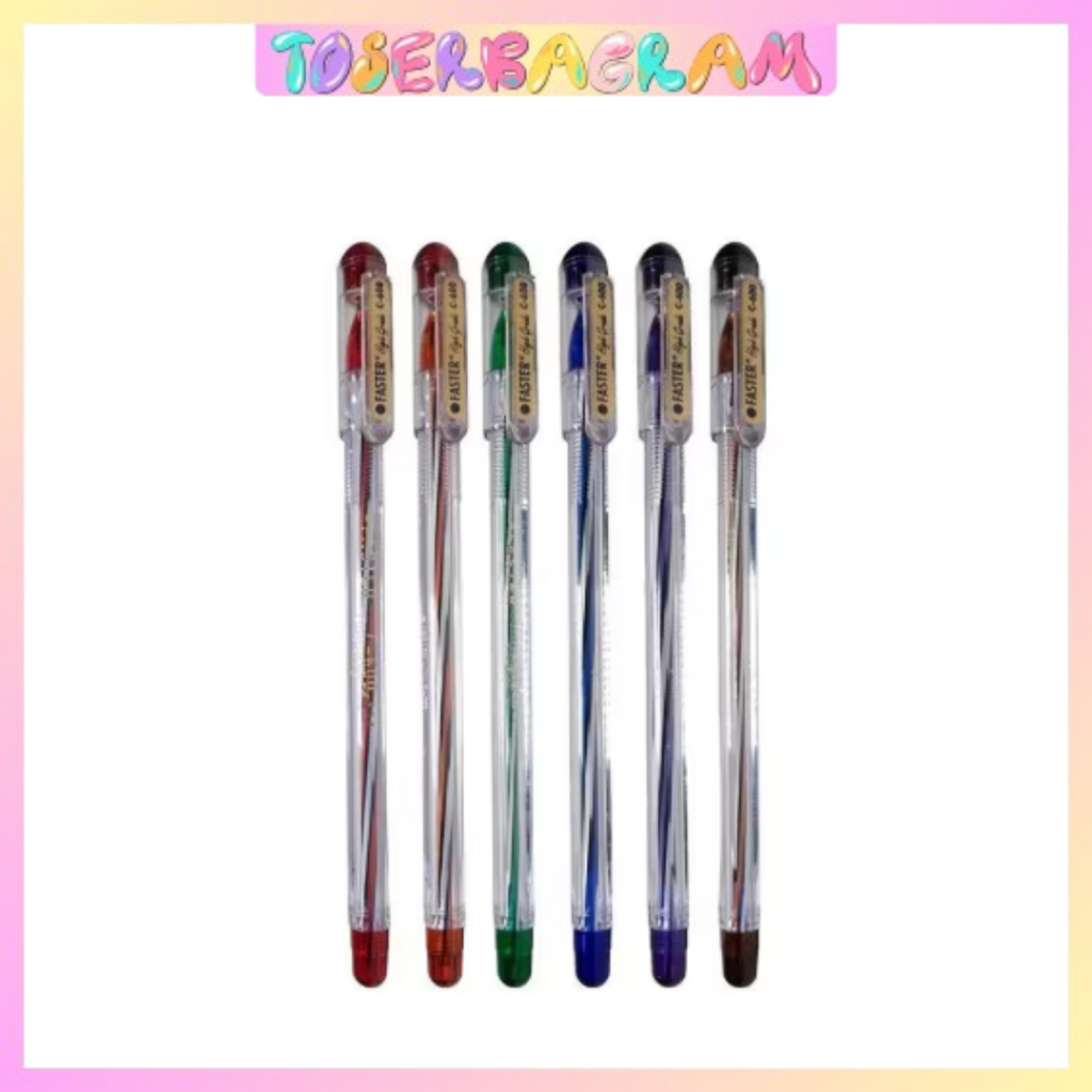

Pulpen Pena Faster C600 / Pulpen Tulis / Pena Faster
