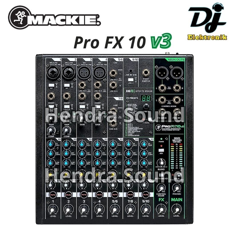 MACKIE ● PRO FX 10 v3 / PRO FX10 v3 - Mixer Analog 10 channel