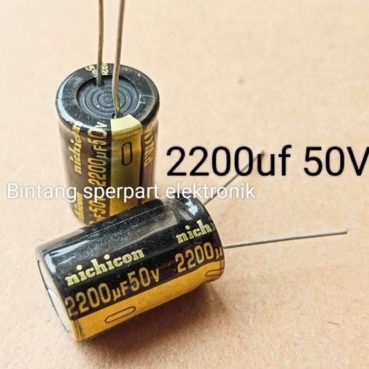 (1 Buah) KAPASITOR ELCO 2200UF 50V CAPACITOR ELCO 2200UF 50V KAPASITOR ELCO 50V 2200UF CAPACITOR ELC