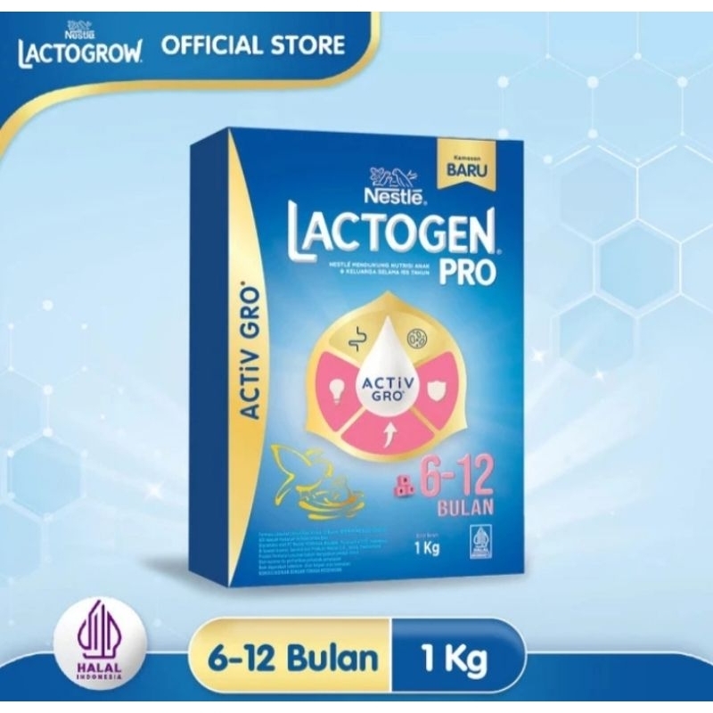 

LACTOGEN PRO Tahap 2, Susu Formula LANJUTAN Untuk Anak Umur, 6-12 Bulan, Ukuran : 1 kg