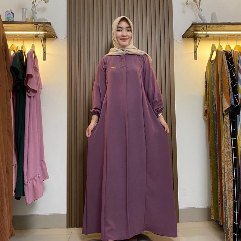 GAMIS CRINCLE AIRFLOW BUSUI DREES WANITA kekinian