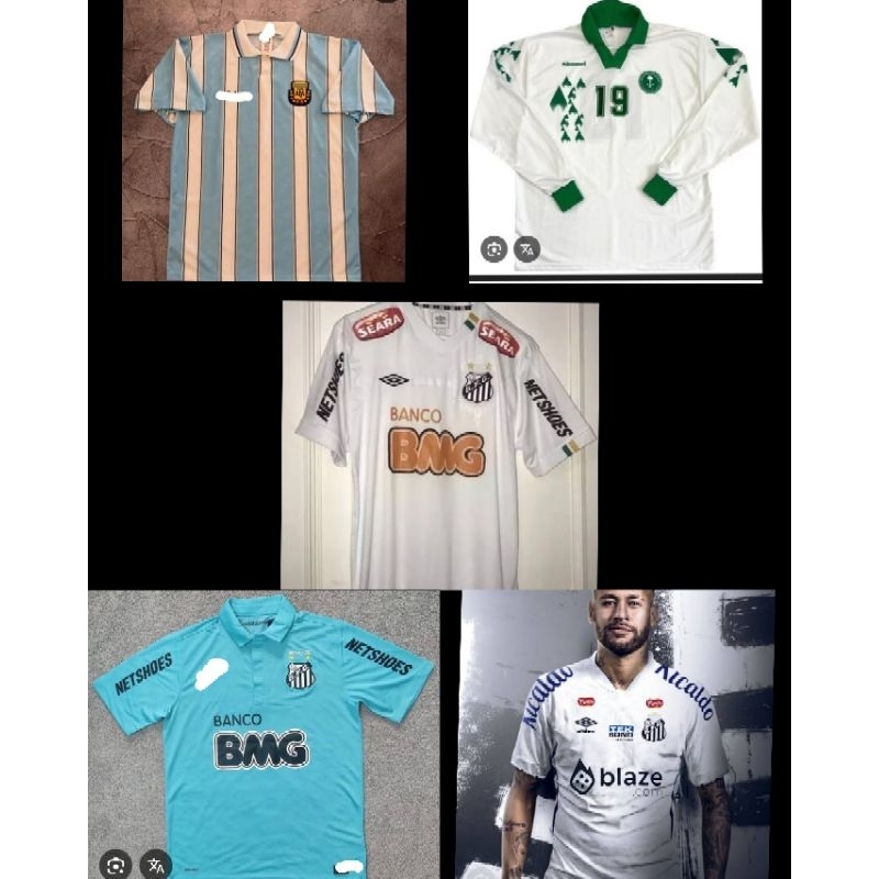 Jersey Argentina 1994 1995 Printing/Jersey Santos FC 2011/Jersey FC Santos 2011 Neymar/Jersey Arab S