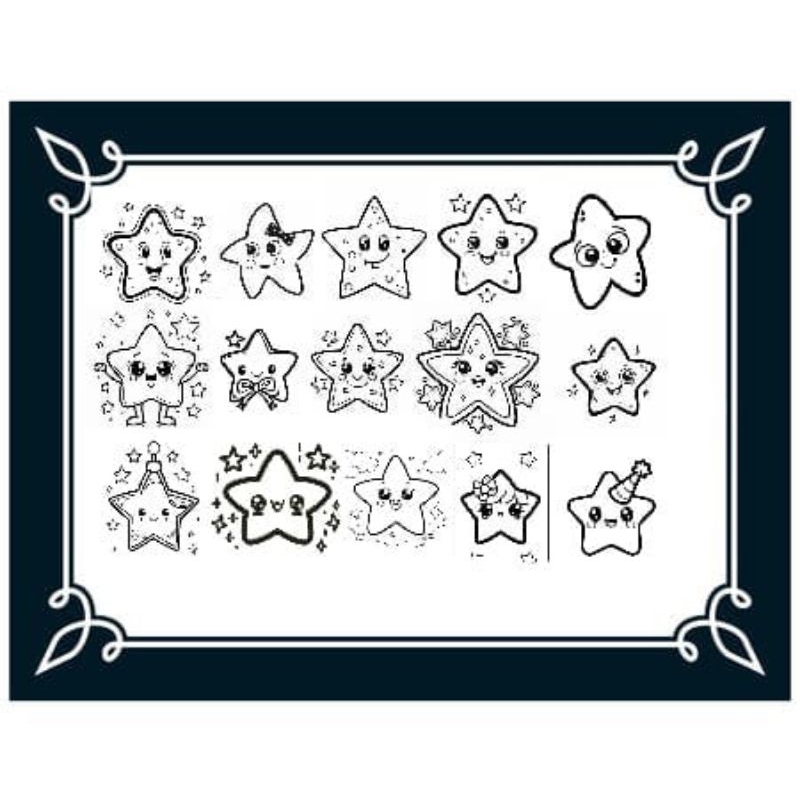 

Stempel Bintang 22 Varian terbaru Lucu imut d. 25mm Original