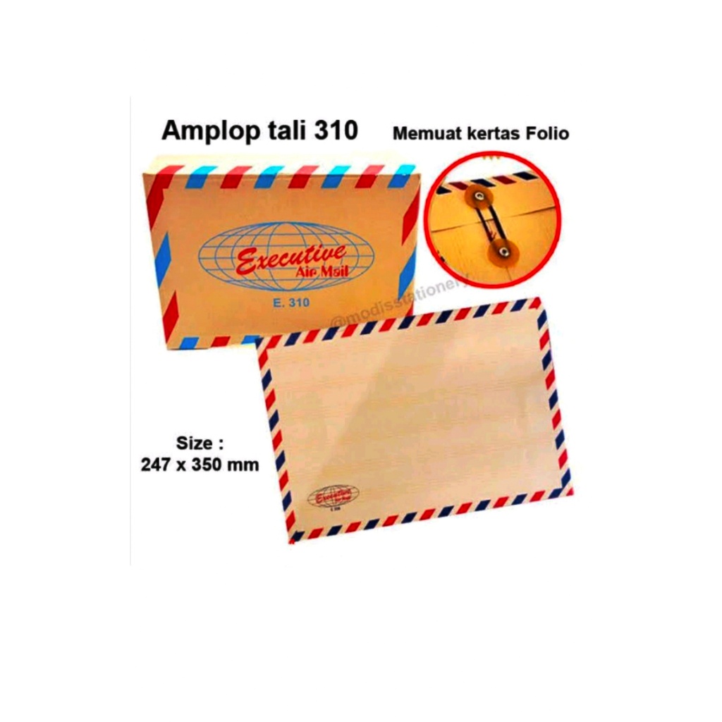 

[1 Bungkus] Amplop Tali Coklat Executive 310 311 312 Airmail / Map Coklat Tali Folio/amplop lamaran kerja