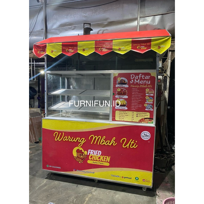 Gerobak Fried Chicken Jumbo / Gerobak Aluminium