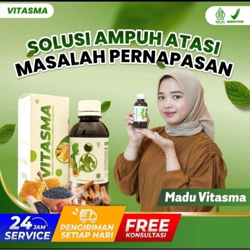 

(TERBARU) Madu VITASMA Original Membantu Meredakan Batuk, TBC Asma