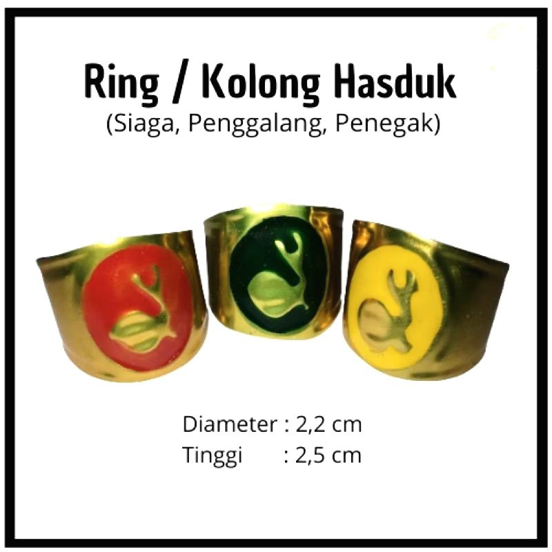 

Ring / Kolong Hasduk Siaga Pengalang Penegak Pramuka (100)/ kolong Seng