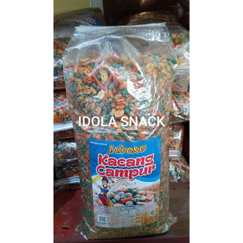 

KACANG MIX JAIPONG 1KG / KACANG POLONG IJO MIX / KACANG KORO LUPAS MIX