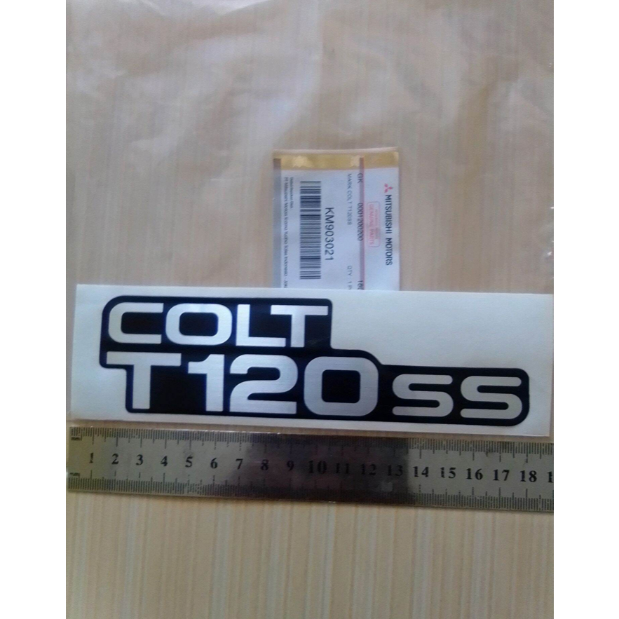 STIKER MOBIL TULISAN DEPAN COLT T120ss ORIGINAL STICKER MITSUBISHI T120SS TERLARIS - AIRIM